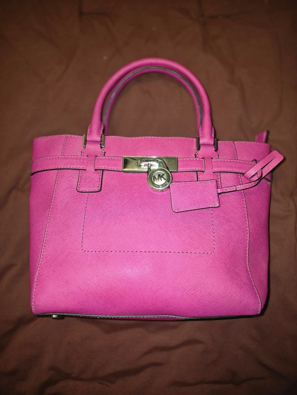 Michael Kors Hot Pink Satchel - Picture 2 of 6